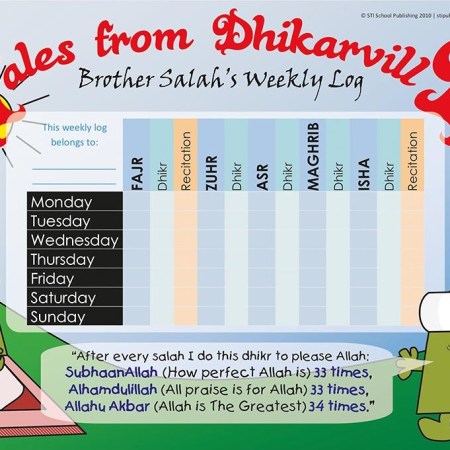 Brother Salah's A3 Weekly Salah Log