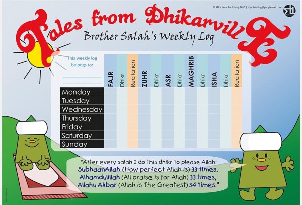 Brother Salah's A3 Weekly Salah Log